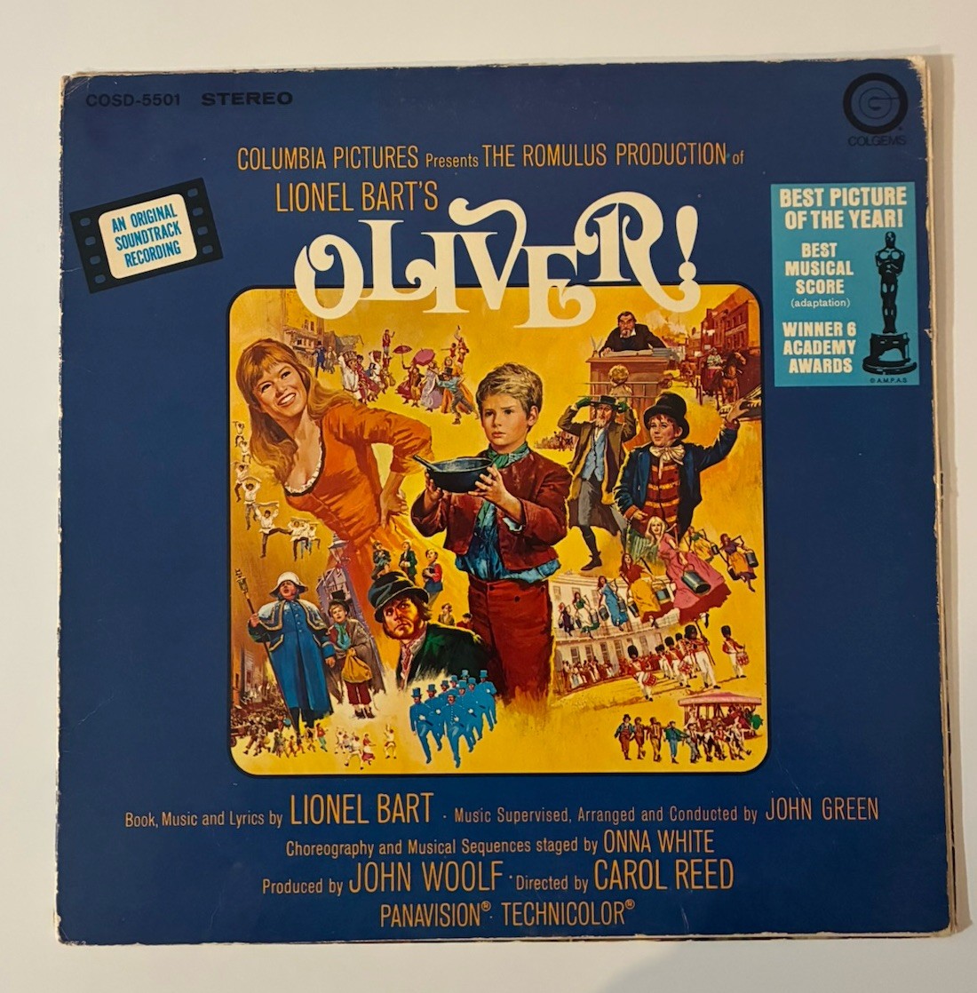 Lionel Bart Oliver! Soundtrack Vinyl LP Stereo Colgems COSD-5501 vintage tested 