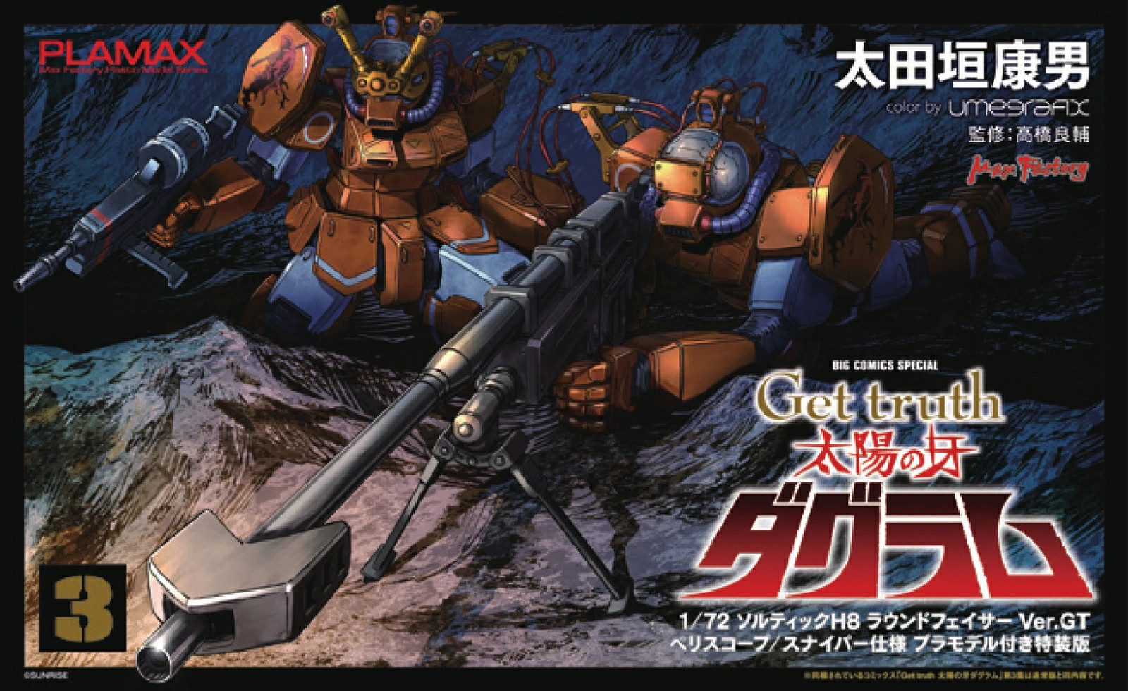 Japan Get Truth Zang of the Sun Dougram 3 Edizione Speciale con Modello in Plastica