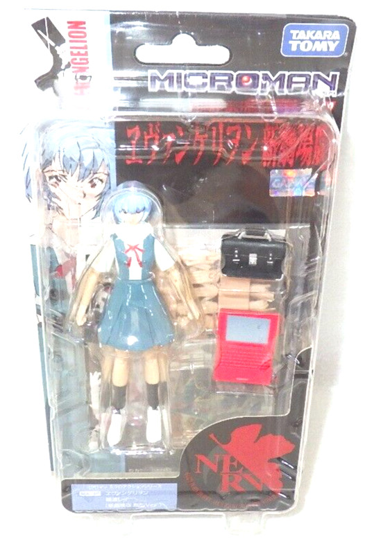 Figurina uniforme Takara Tomy Microman Rei Ayanami Evangelion dal Giappone...