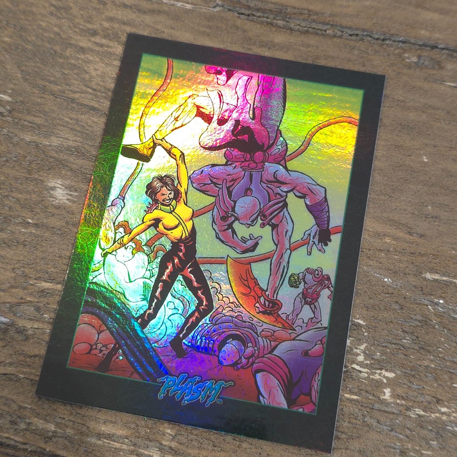 1993 PLASM O LEVEL 1 HOLOGRAM INSERT #2 "GLORY" CARD