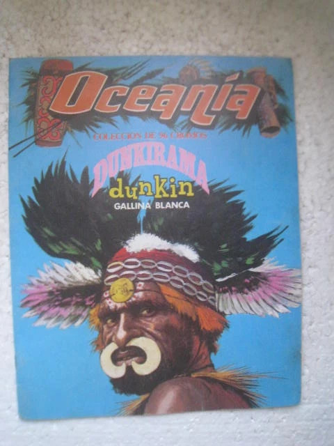 álbum vacío Oceanía cromos Dunkirama dunkin gallina blanca