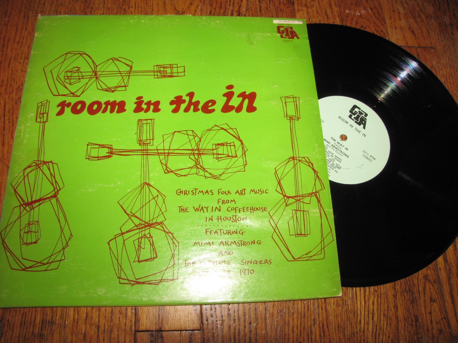 MIMI ARMSTRONG AND KEYHOLE SINGERS - ROOM IN THE IN - G.I.A. RECORDS LP