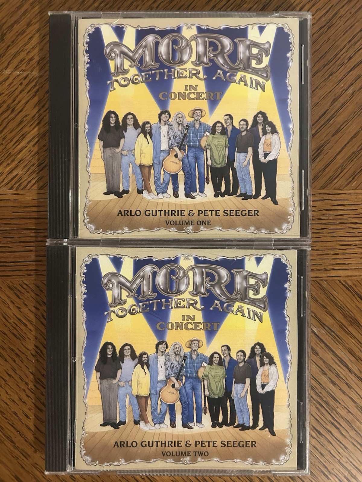More Together Again in Concert Vol. 1 + 2 Pete Seeger/Arlo Guthrie CD Lot