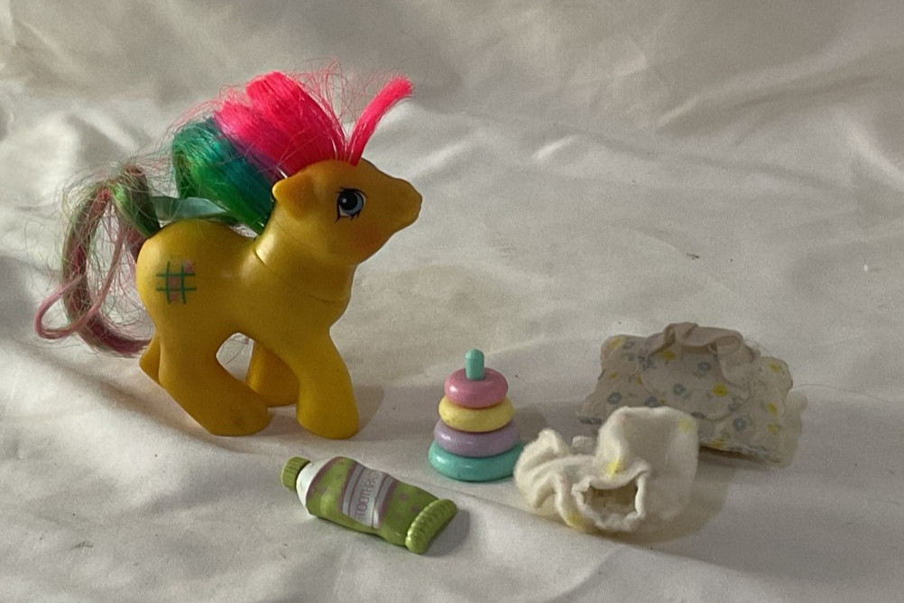 My Little Pony Baby Tic Tac Toe G1 1987 Hong Kong vintage mlp con accessori