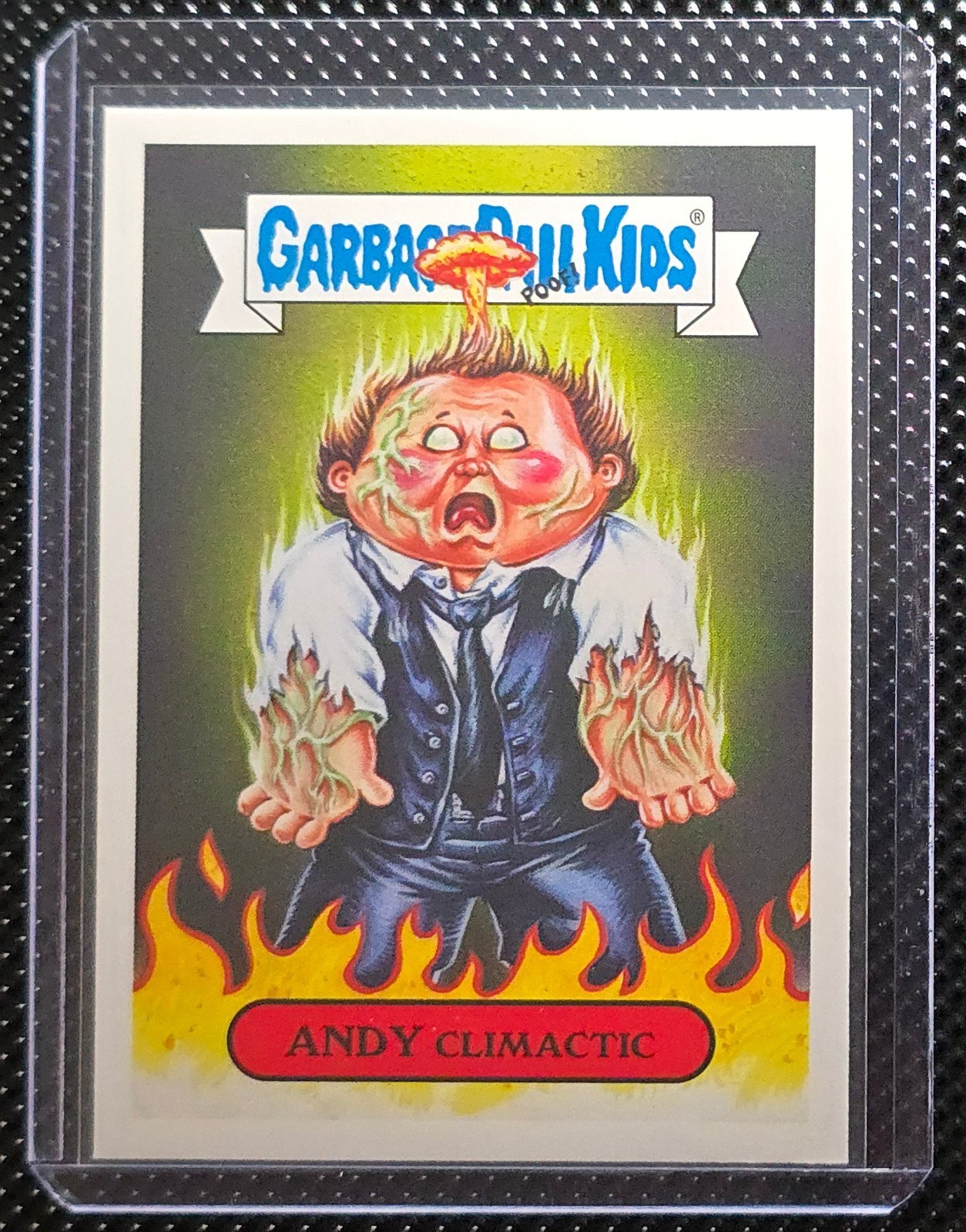 2019 Garbage Pail Kids Cult Horror Sticker Andy Climactic 14b