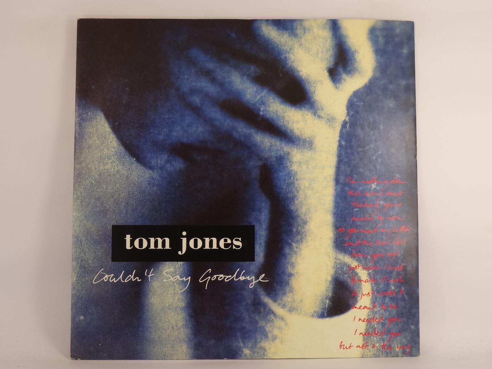 JONES,TOM COULDN'T SAY GOODBYE (A) 12" DOVER RECORDS