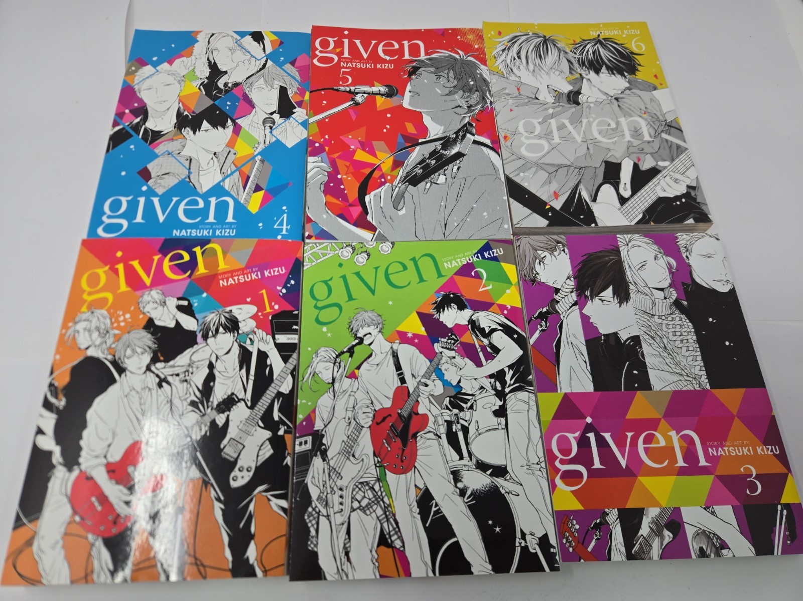 Lotto manga Sublime Given vol. Copertina morbida inglese 1-6 Natsuki Kizu