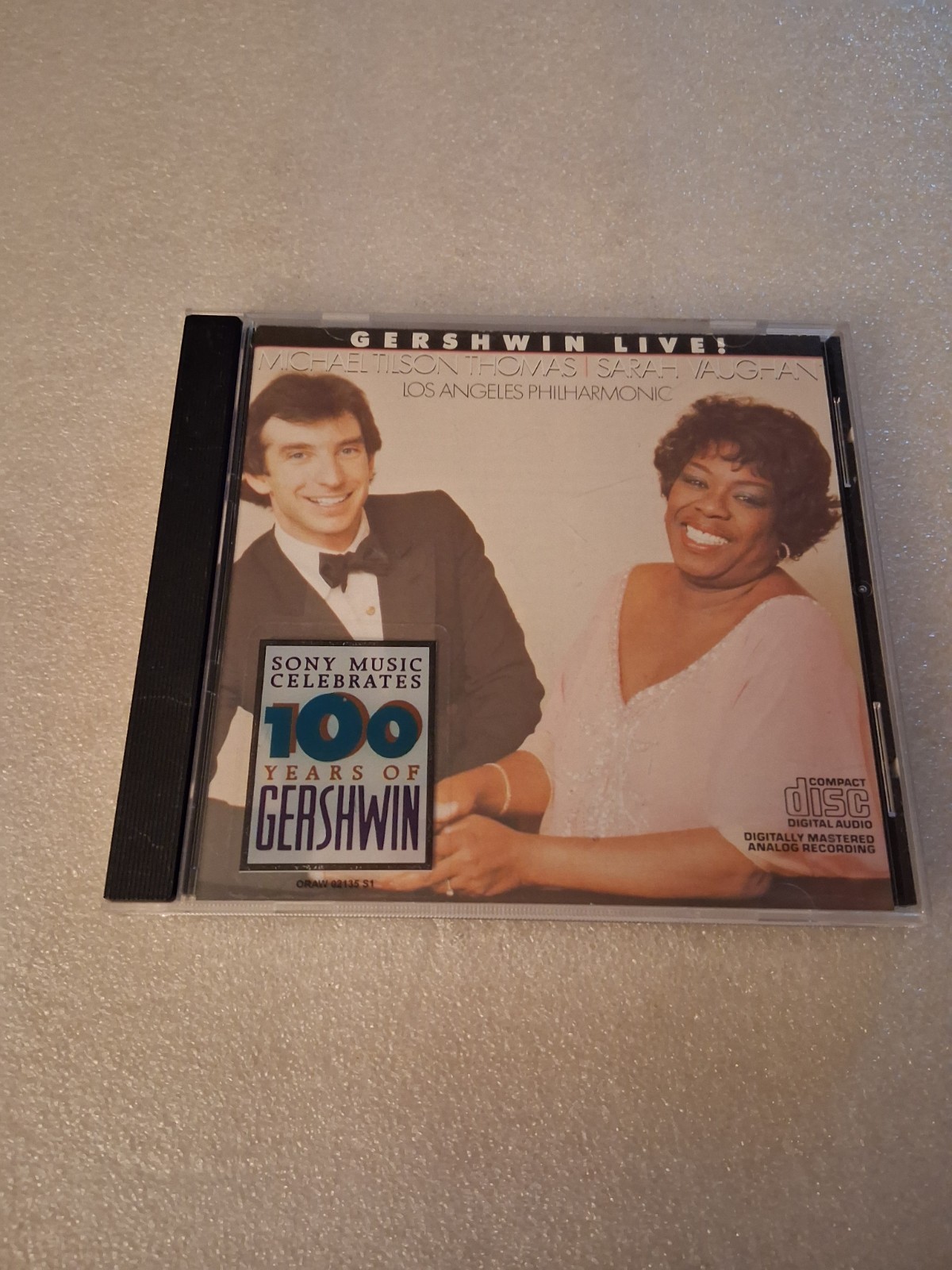 Gershwin Live! by Michael Tilson Thomas and Sarah Vaughn LA Philharmonic CD. S16