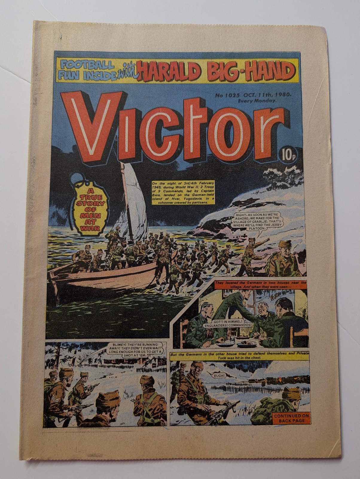 The Victor Comic, No 1025, October 11th 1980.