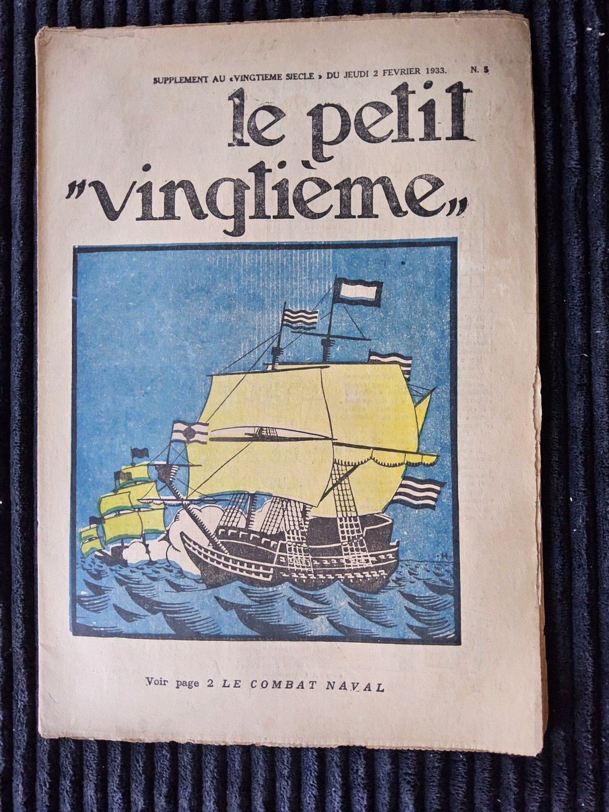 Tintin - Petit Vingtième - Numéro 5 de 1933