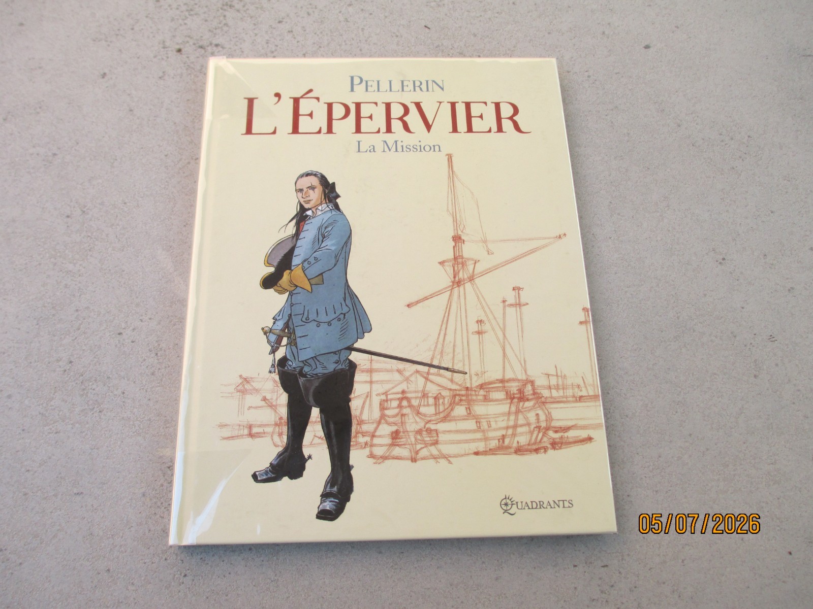L'EPERVIER T.7- LA MISSION / PELLERIN / TIRAGE LIMITE N&B ANGOULEME 2009 / TTBE+