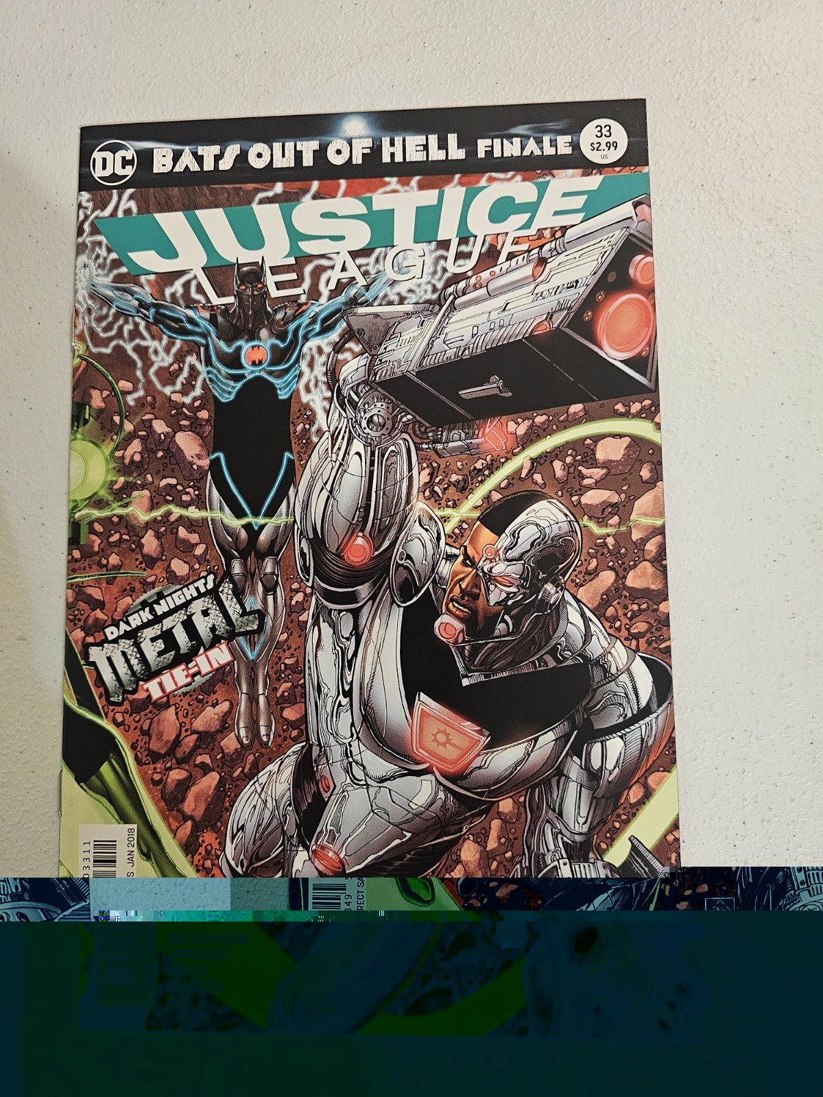 Justice League #33 2018 Van Sciver Connecting Cover NM Dark Nights Metal Tie-in 
