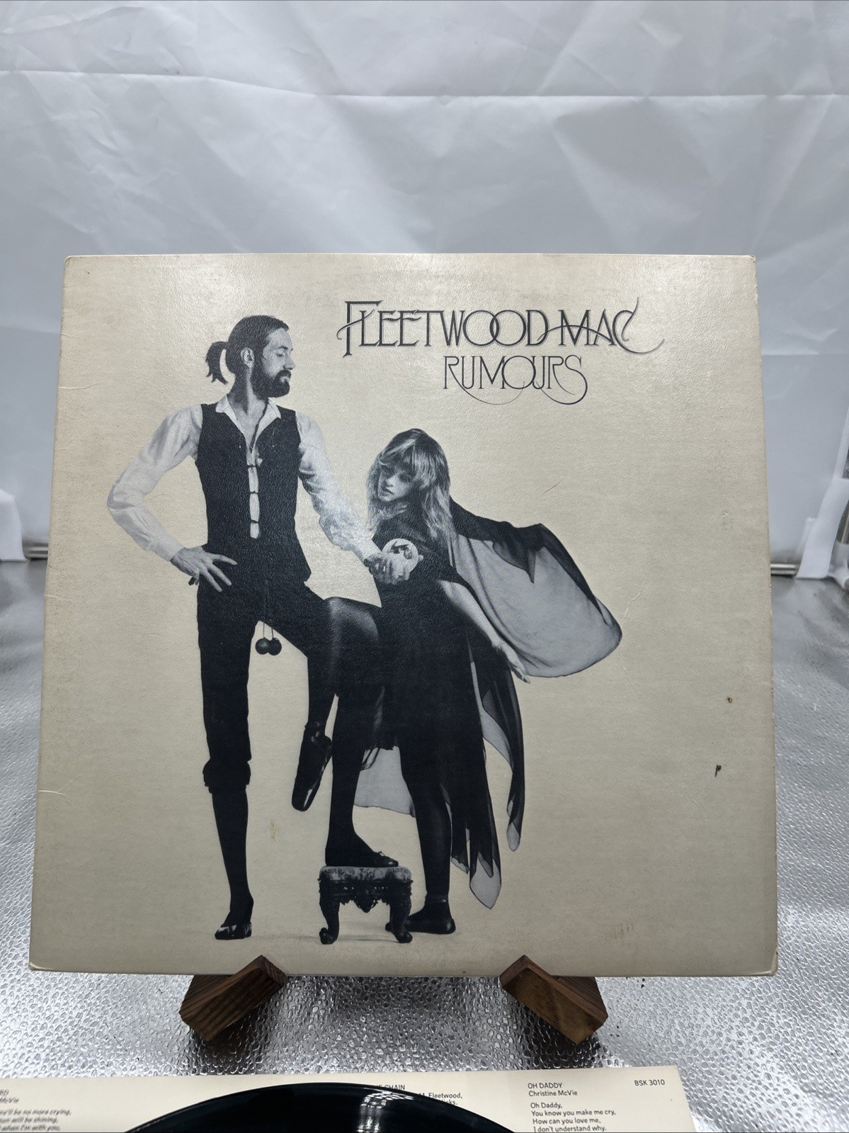 Fleetwood Mac Rumours Warner Bros. 12" Black Vinyl LP 1977 BSK 3010