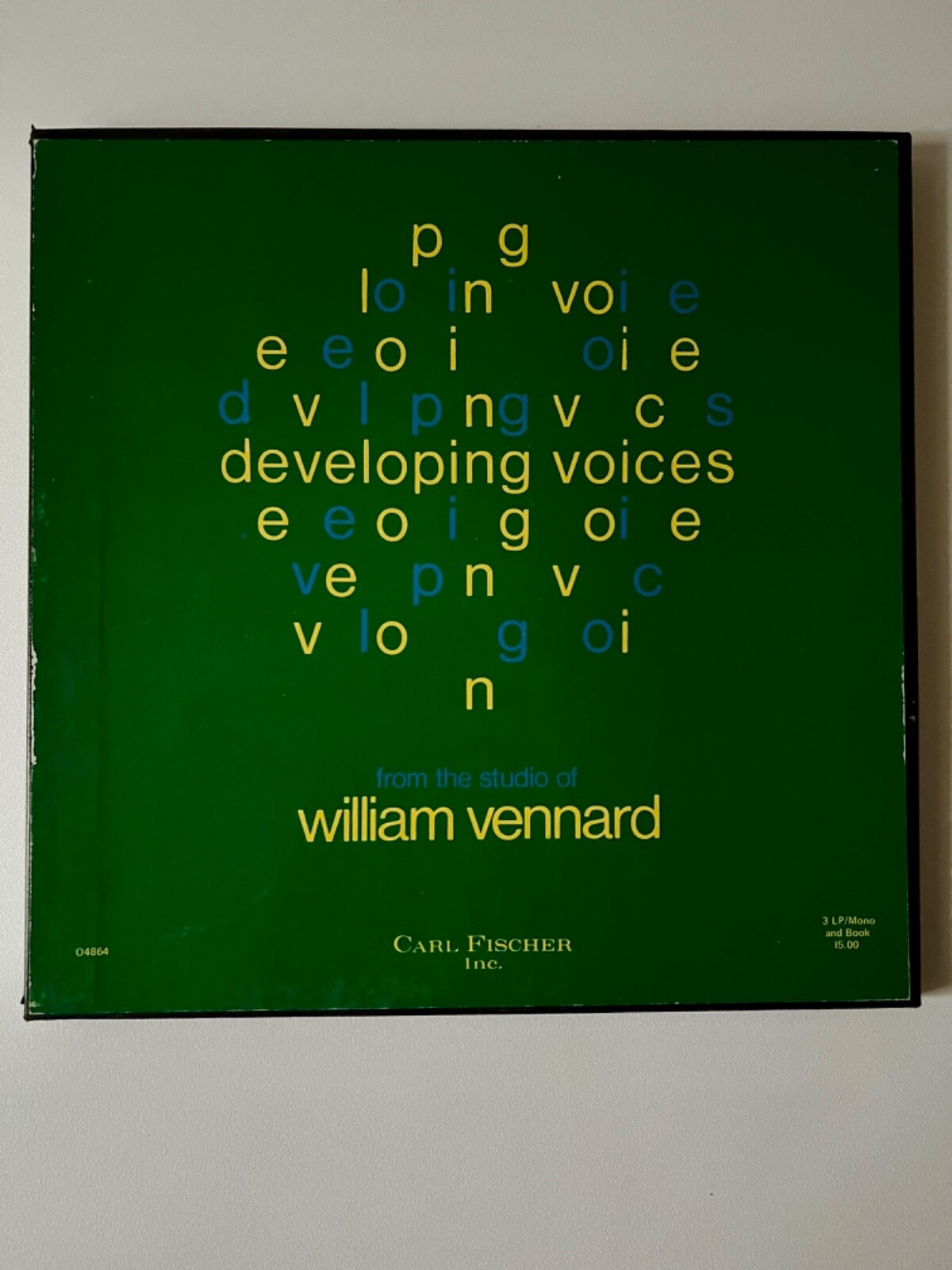William Vennard Developing Voices 3 LP Box Pembroke Records MONO + Book VG+
