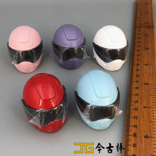 Modellino casco moto soldatini scala 1/6 adatto 12" action figure corpo giocattoli
