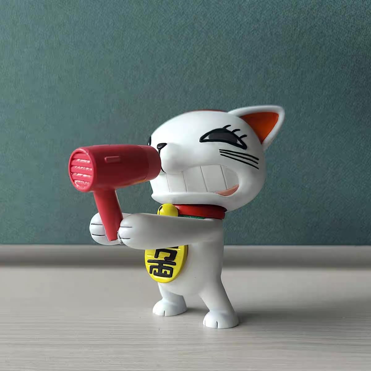 DAN DA DAN Figura Turbo Nonna Figura Carino Gatto Bianco Action Figure 9 CM