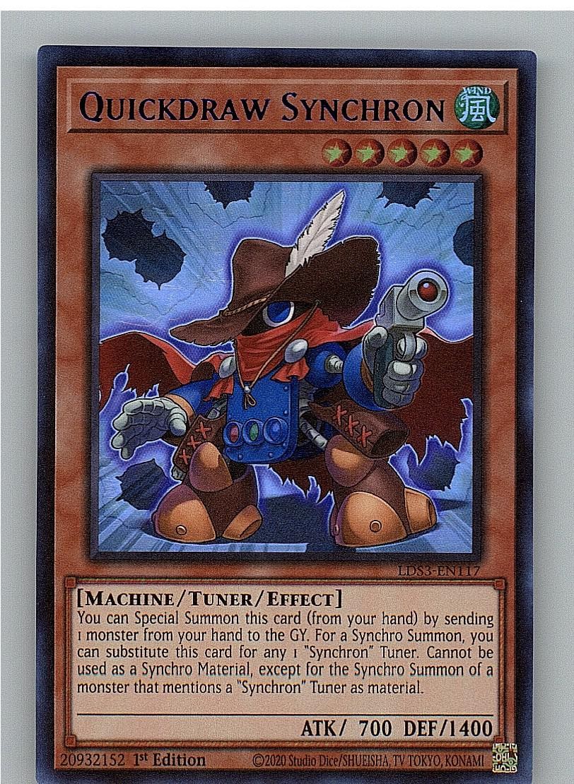 Quickdraw Synchron (Blu) LDS3-EN117 Yu-Gi-Oh 1° Edizione LP