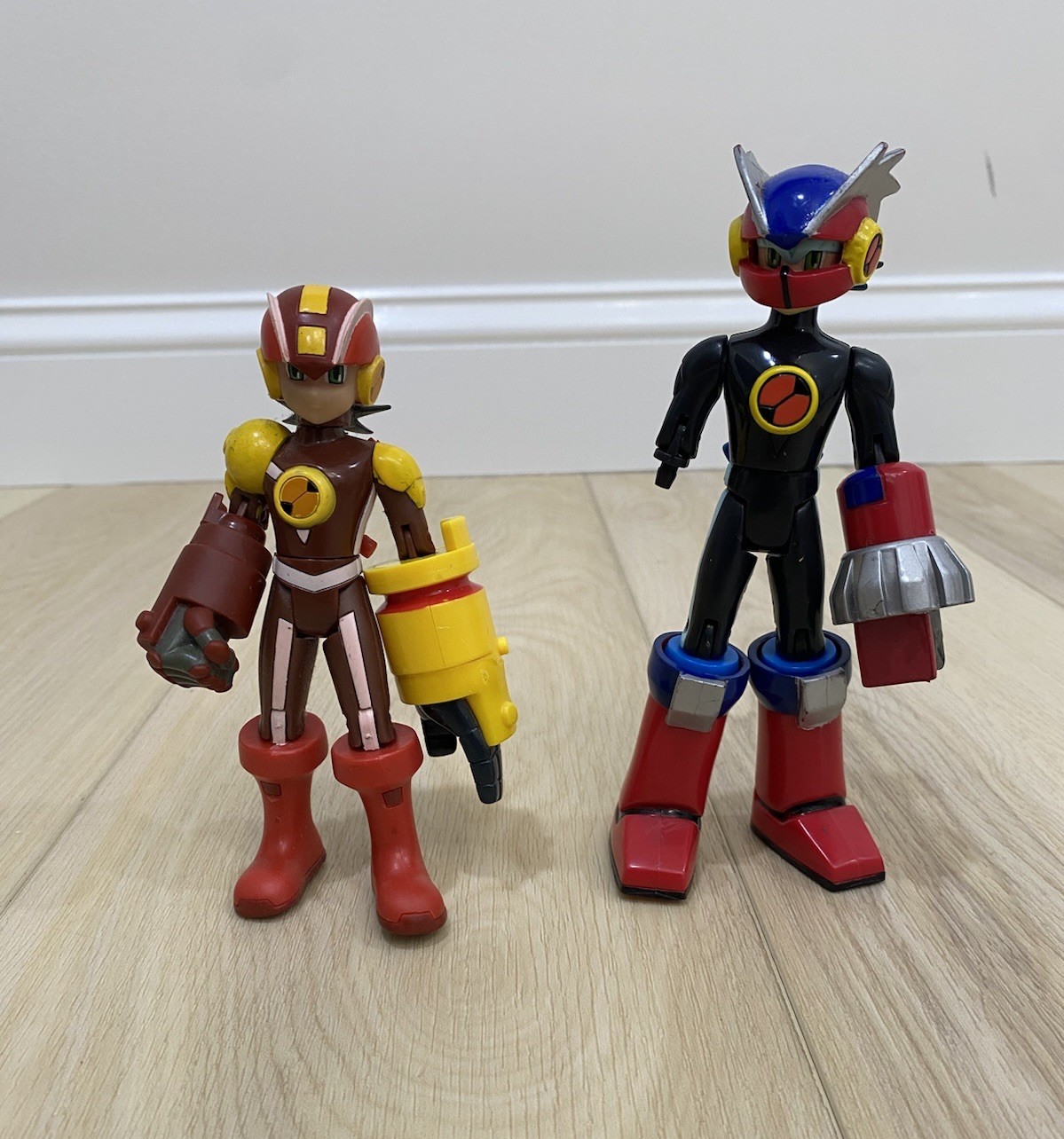 Figurine Vintage Mattel 2004 MegaMan NT Warrior HeatGuts & MetalSoul