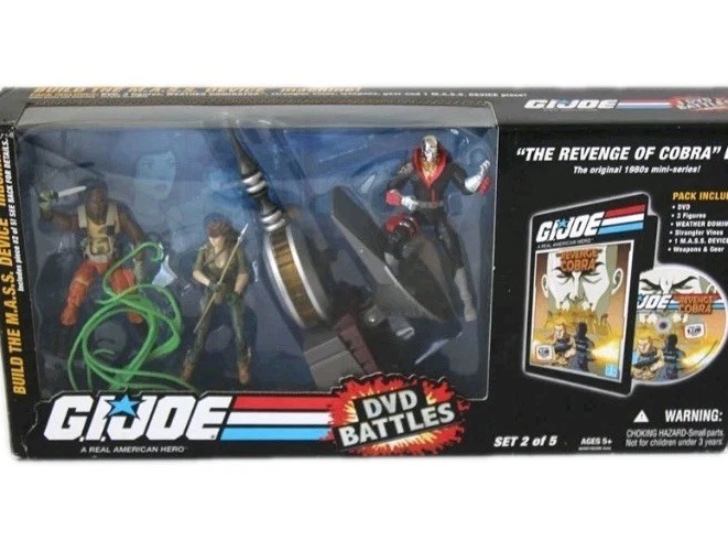 GI Joe 25th Anniversary DVD Battles Set 2 2008 Destro Lady Jaye Roadblock Hasbro