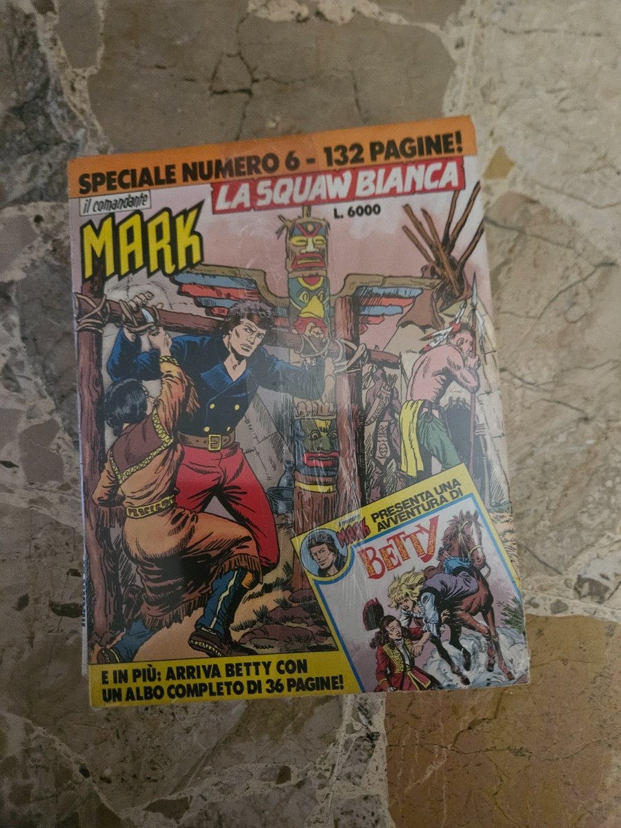 IL COMANDANTE MARK SPECIALE N 6 LA SQUAW BIANCA BLISTERATO CON ALLEGATO