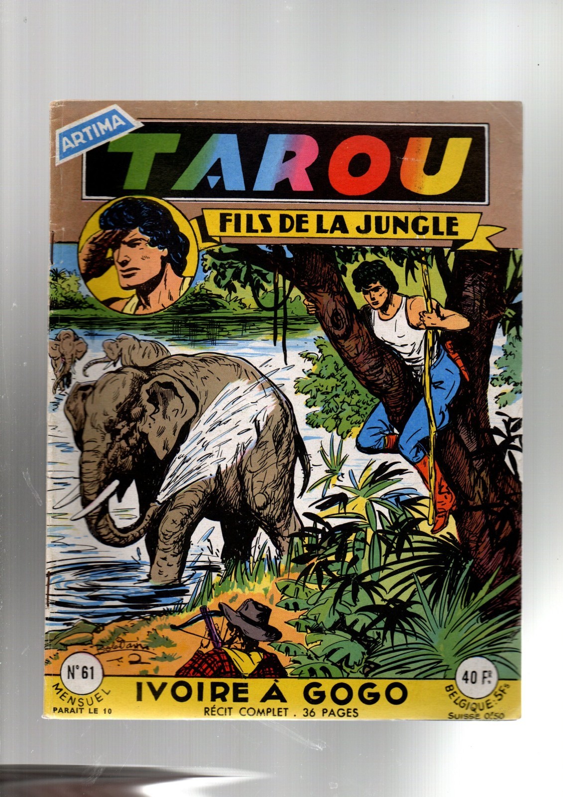 TAROU n°61. Récit complet. ARTIMA 1959. Dessins BOB DAN