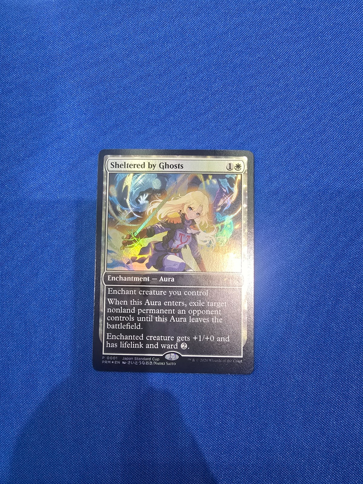 MTG JPSC0001 Sheltered by Ghosts Japan Standard Cup promo EN NM FOIL
