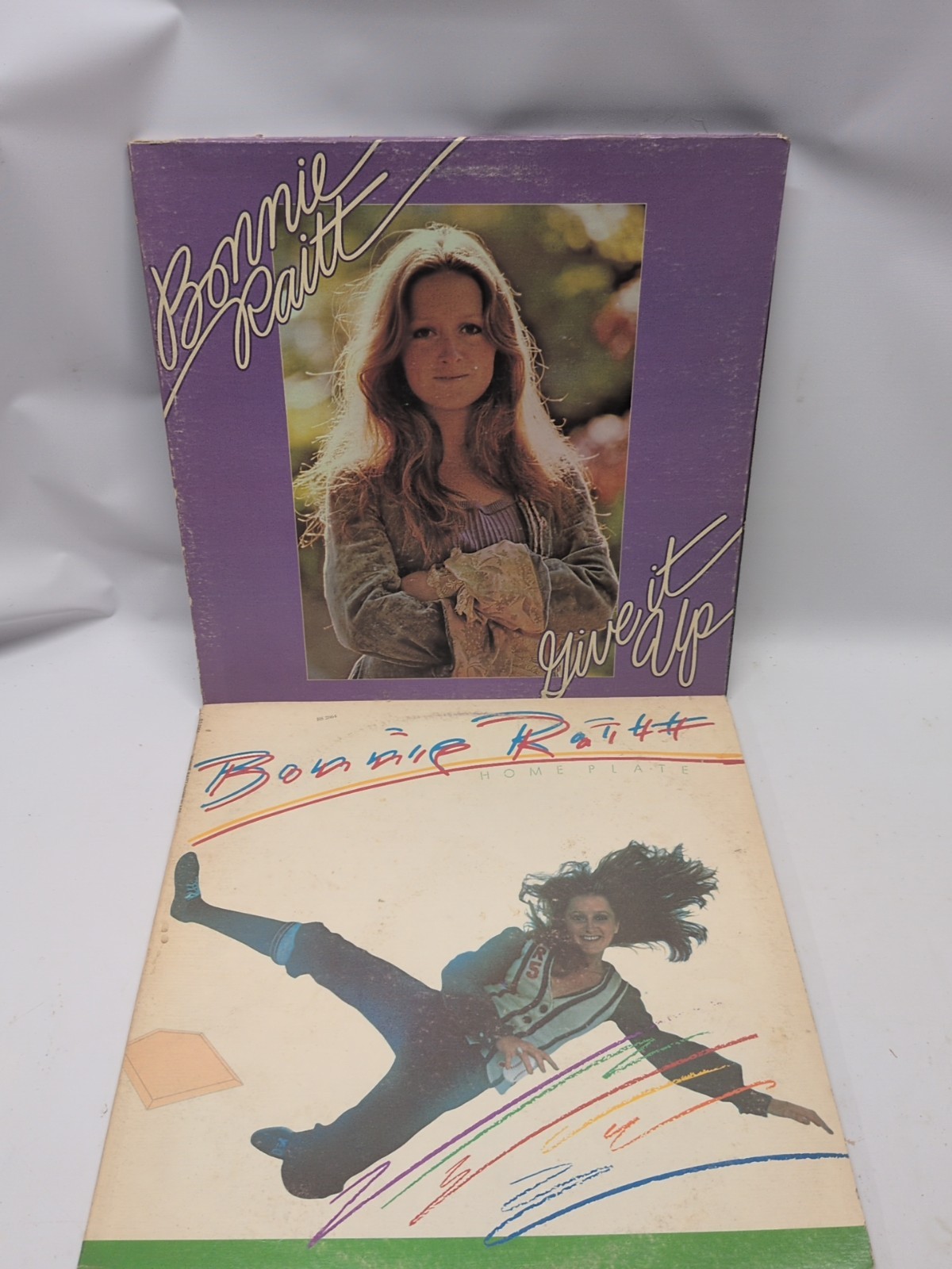 Lot(2) Bonnie Raitt  VG/VG+ Vinyl Record Albums Give It Up & Home Plate