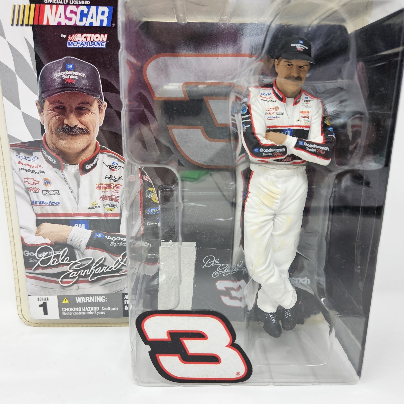 Modellino McFarlane NASCAR Serie 1 Dale Earnhardt Sr. nuovo 6" sigillato vintage