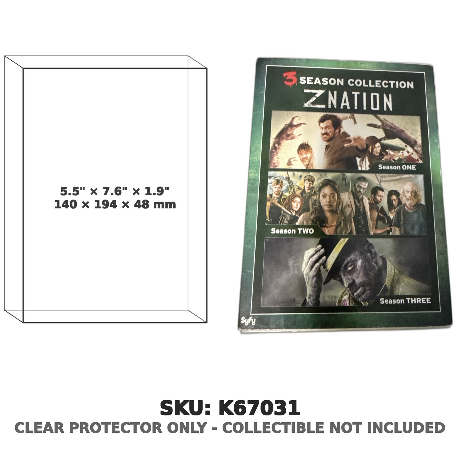 Protector For Z Nation 3 Season Collection DVD