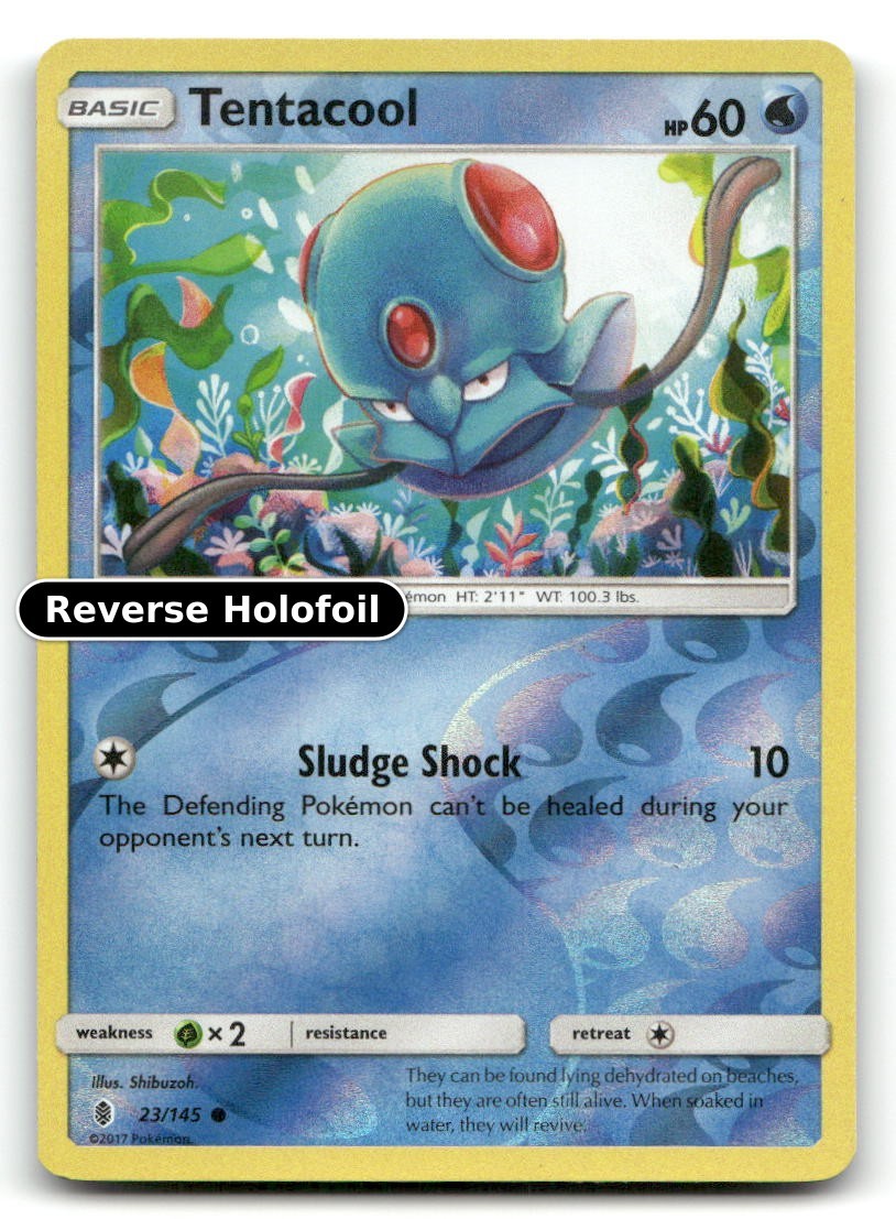 Tentacool Reverse Holofoil SM - Guardiani Rising 23/145 LP Pokemon