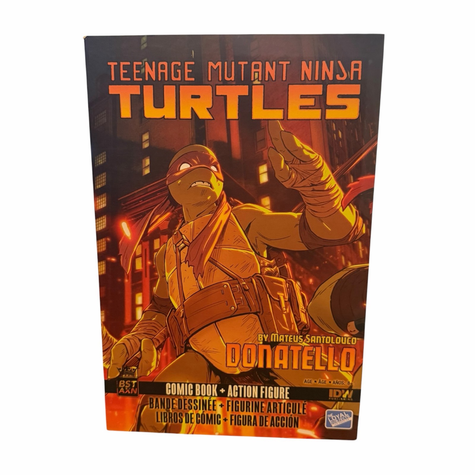BST AXN Donatello Teenage Mutant Ninja Turtles Figura IDW Fumetto