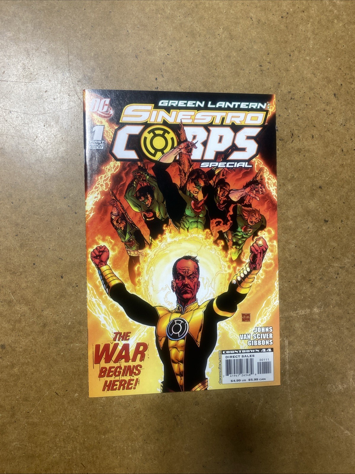 Green Lantern Sinestro Corps Special 1 2007 DC Comics 1st Print NM Sinestro War