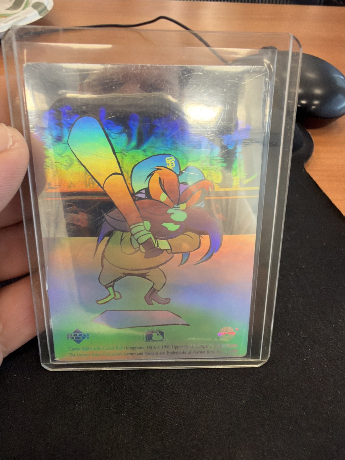 Upper Deck 1990 Looney Tunes Fumetto Palla Ologramma Yosemite Sam