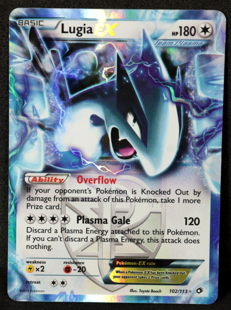 Pokémon TCG Lugia EX Tesori Leggendari 102/113 Holo Ultra Rara quasi nuova