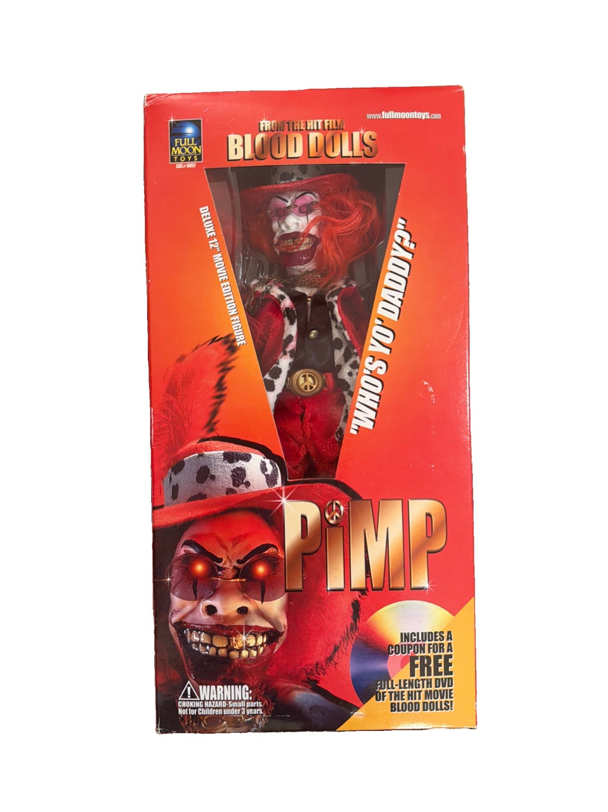 Blood Dolls Pimp Deluxe 12" Movie Action Figure Full Moon Toys (See Pics)