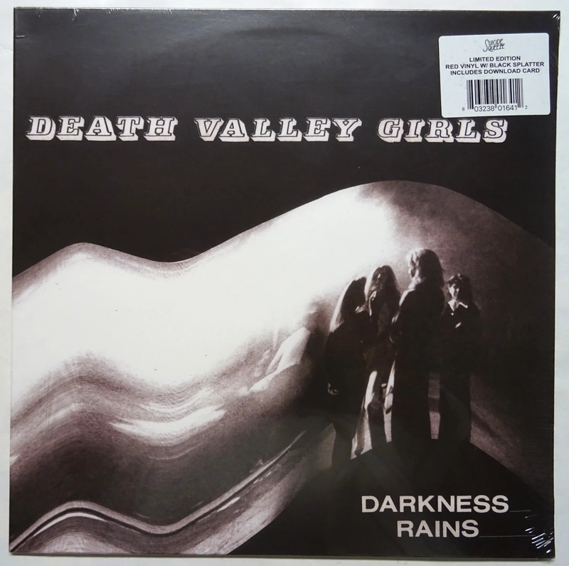 Death Valley Girls Darkness Rains LP rotes Vinyl mit schwarzem splatter