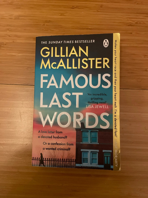 Famous last words by Gillian McAllister