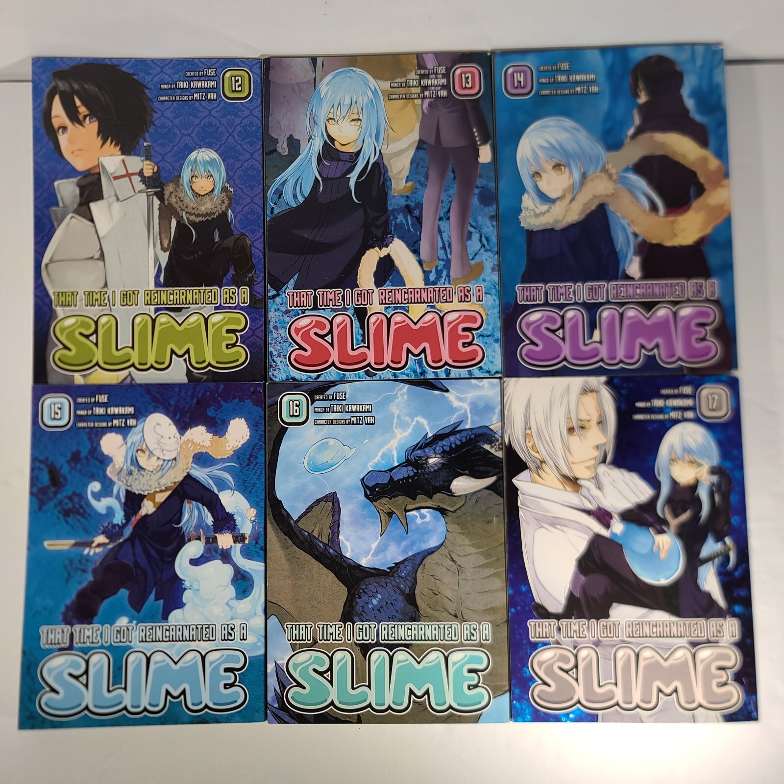 That Time I Got Reincarnated as a Slime Manga Lotto Vol 12-19 Inglese