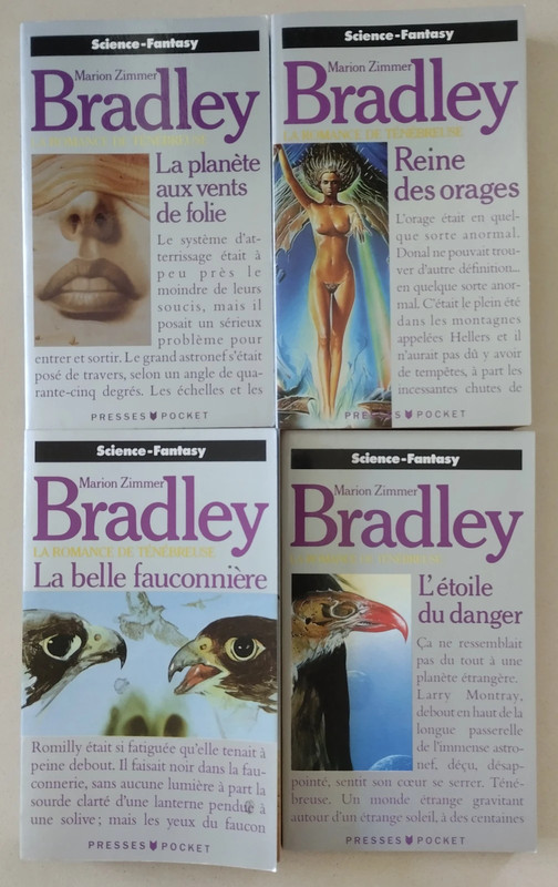 Lot de 4 Livres La Romance de Ténébreuse Marion Zimmer Bradley