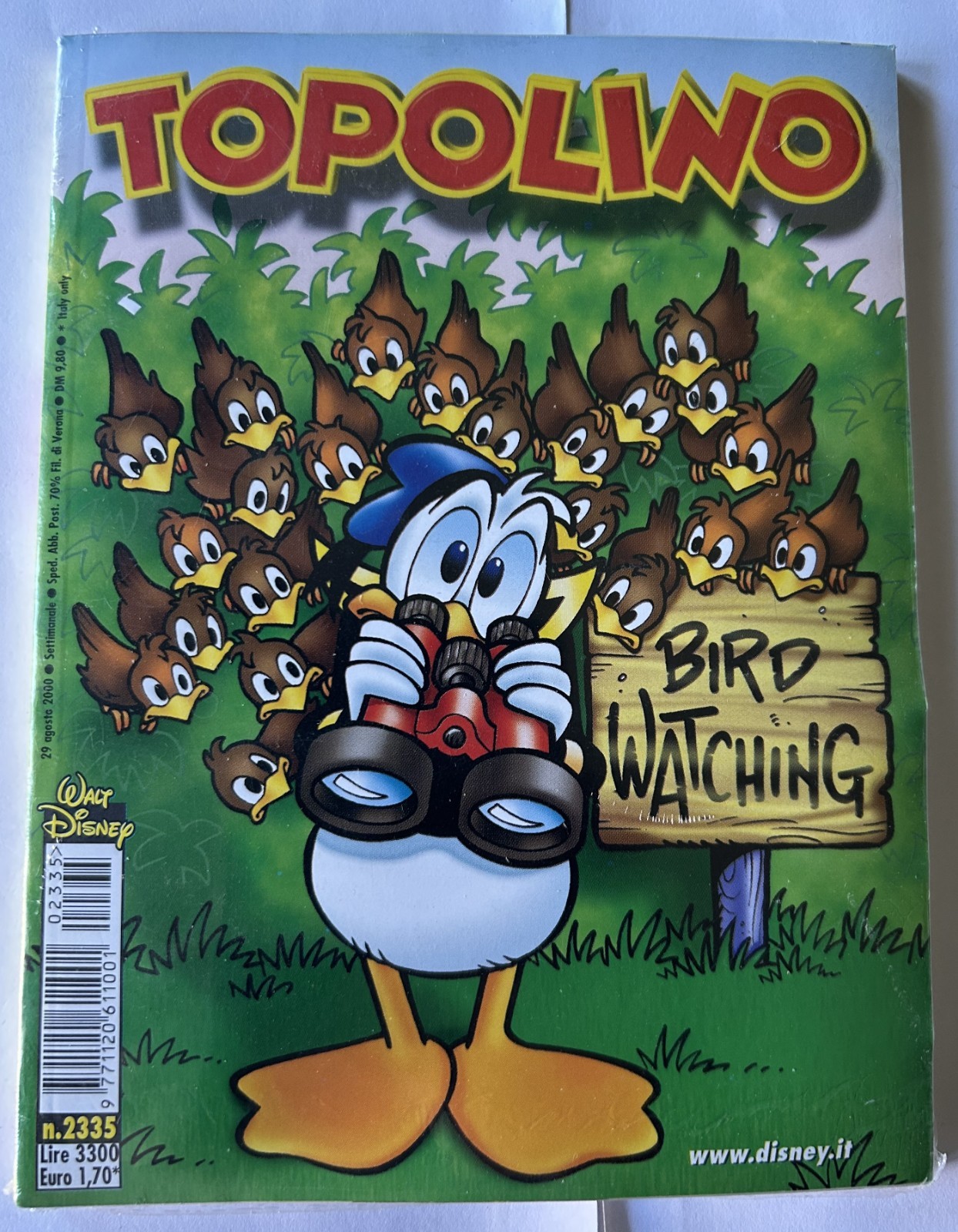 Topolino nr 2335 Blisterato con inserto - 29 agosto 2000