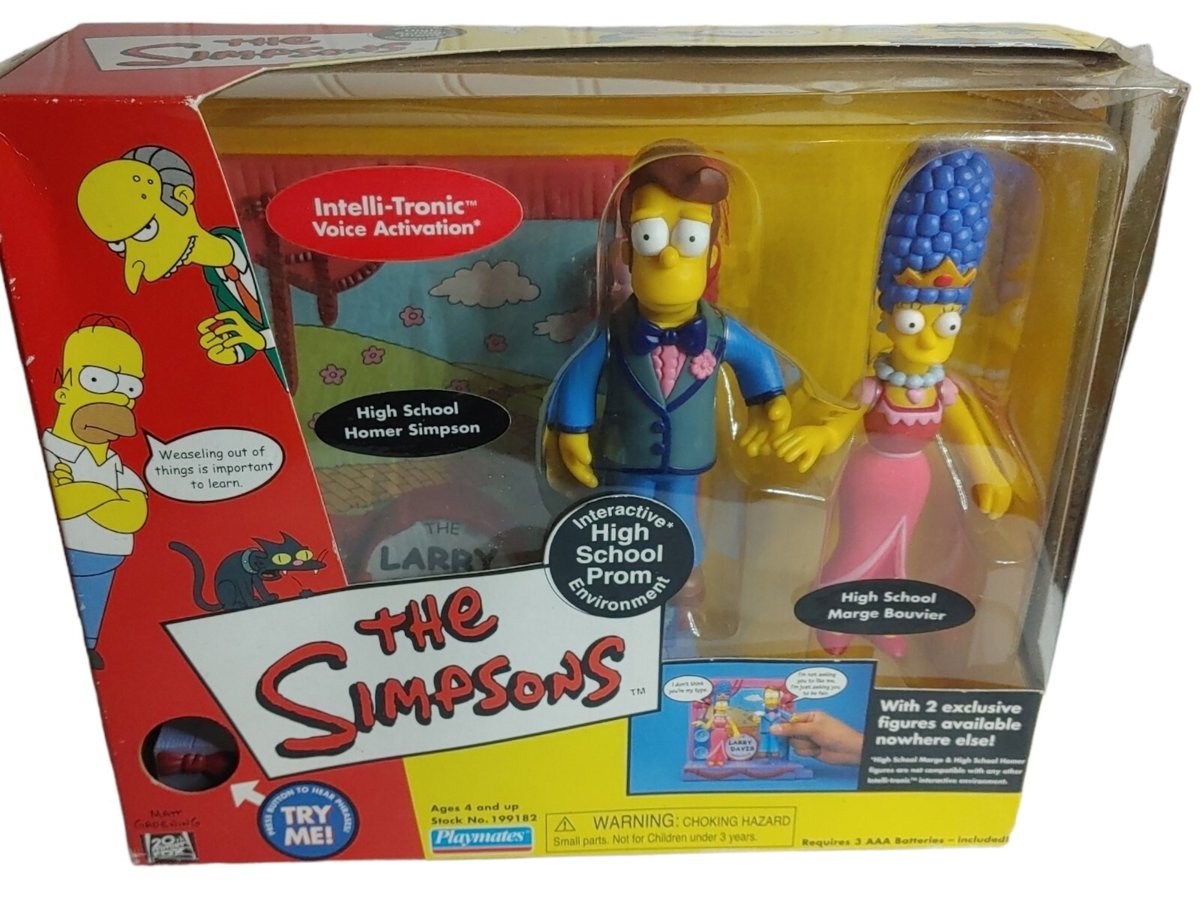 The Simpson’s High School Prom Intelli-Tronic Environment Playmates 2002