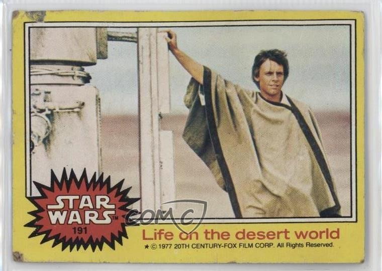 1977 Topps Star Wars Vita nel mondo del deserto #191 ut4
