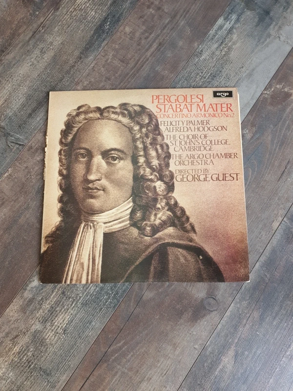 Vinyle pergolesi stabat mater concertino armonico no 2 George guest