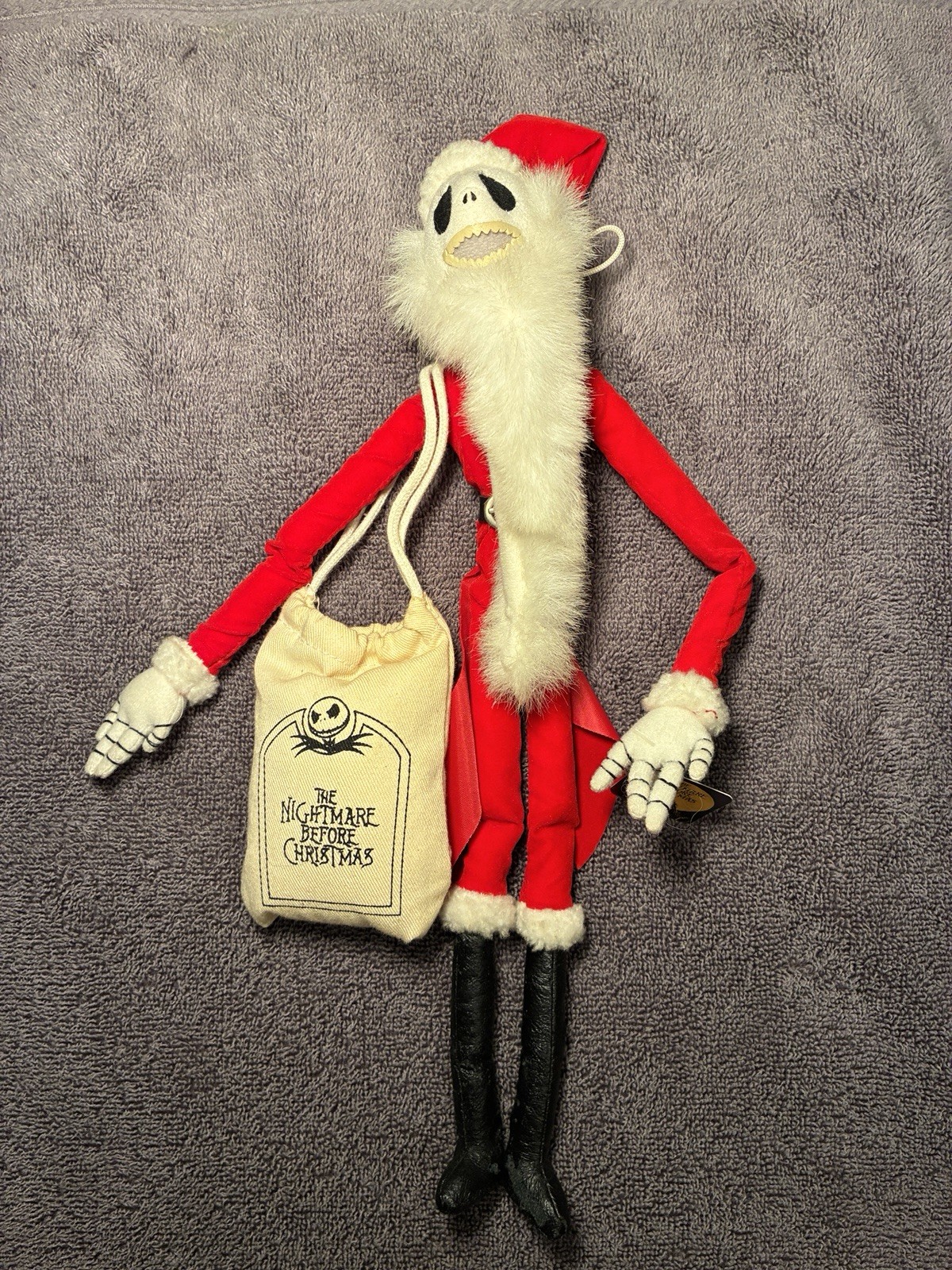 MASCOTTE IMBOTTITA NIGHTMARE BEFORE CHRISTMAS 13" JACK SKELLINGTON Amuse nuova senza etichette