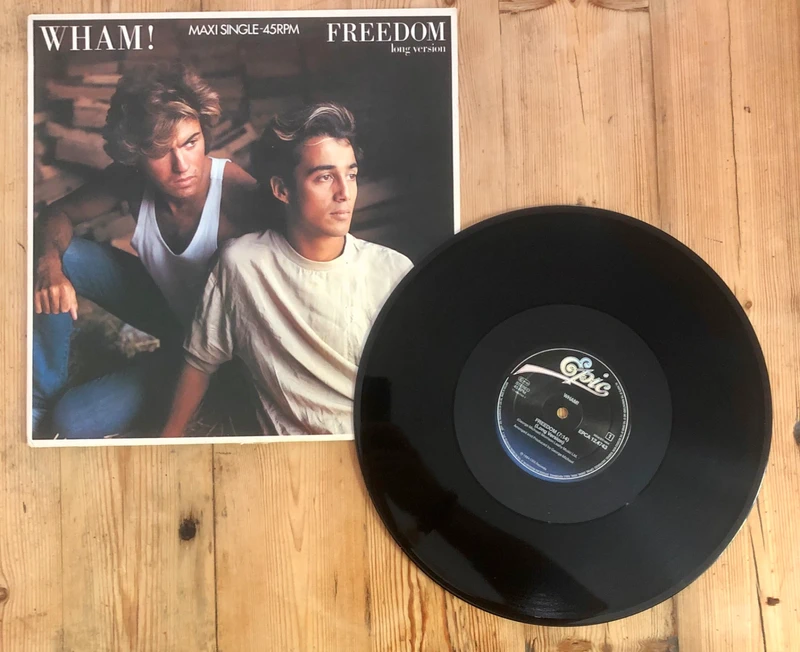 Freedom (long version) - Wham - vinyle maxi 45T original France 1984 CBS / Epic