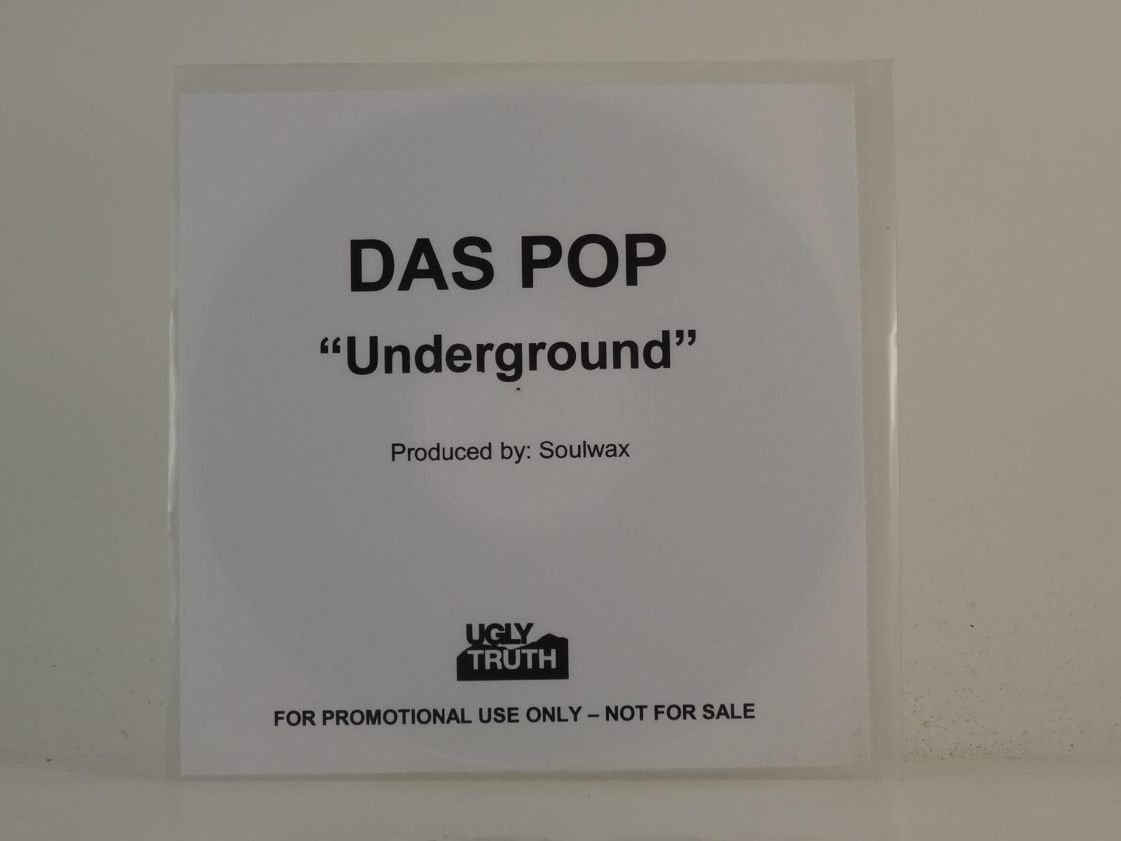 DAS POP UNDERGROUND (H1) 1 Track Promo CD Single including White Sleeve UGLY TRU