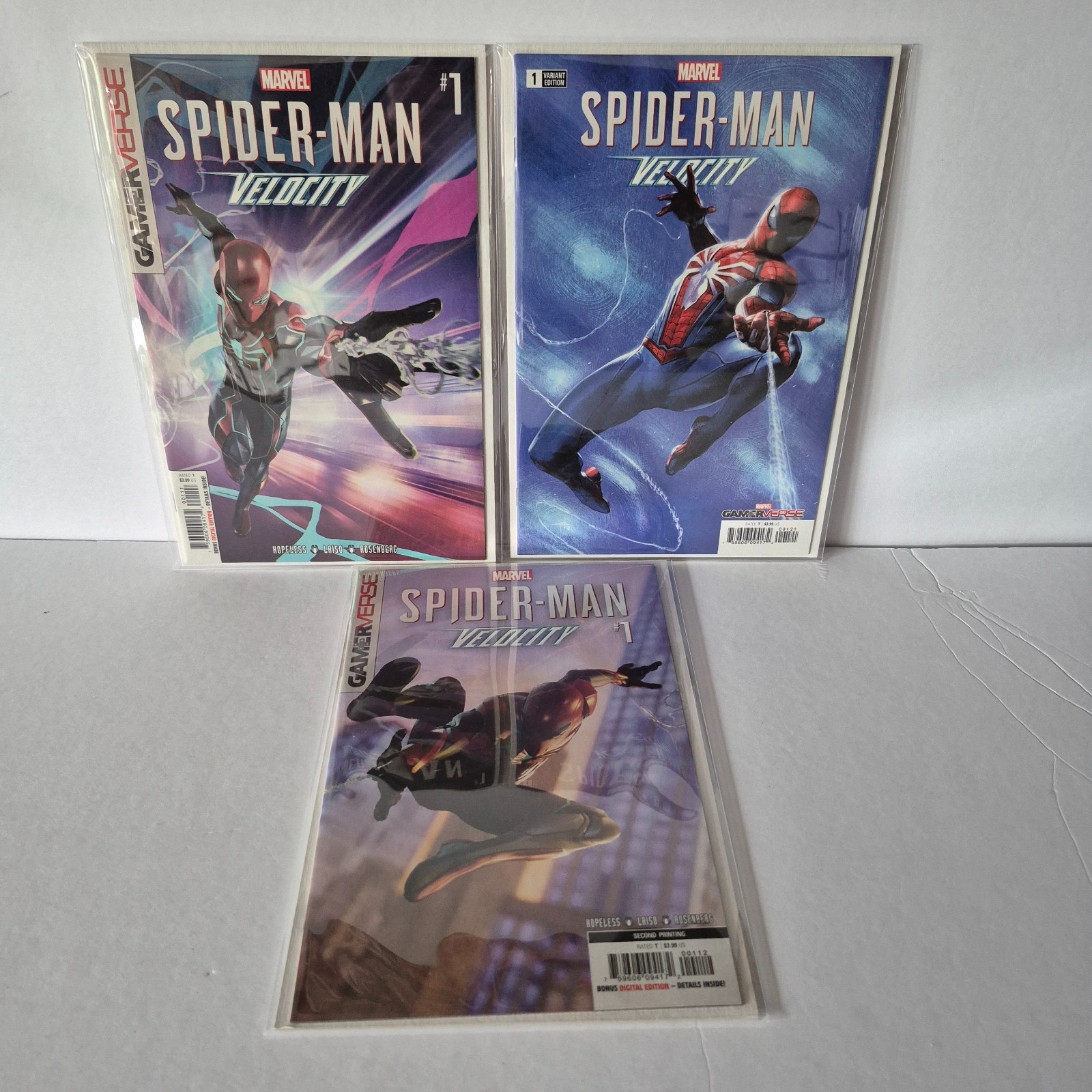 SPIDERMAN VELOCITY #1 GAMERVERSE/Dell’Otto lotto di tre libri