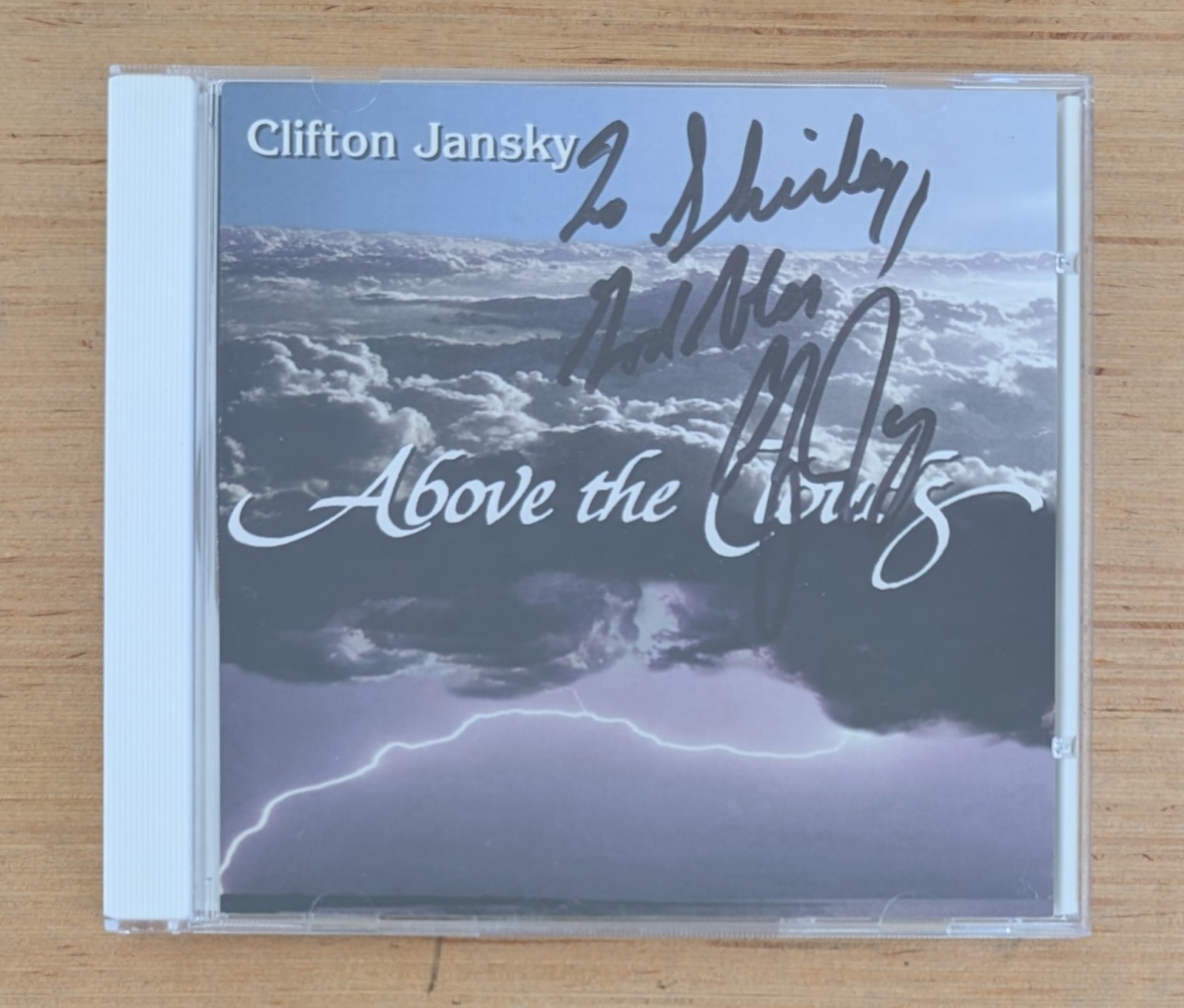 Above The Clouds by Clifton Jansky CD Signed VG