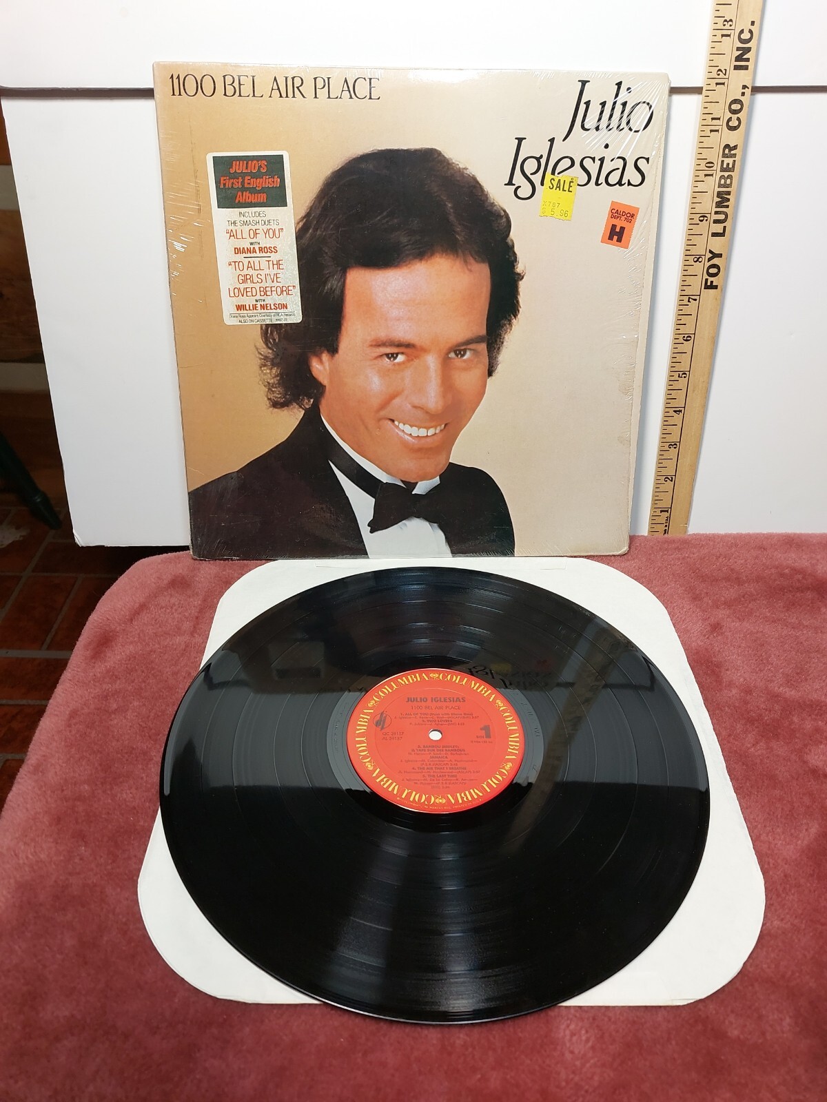 Julio Iglesias - Julio Vinyl Record LP FC 38640 Play Tested Good 