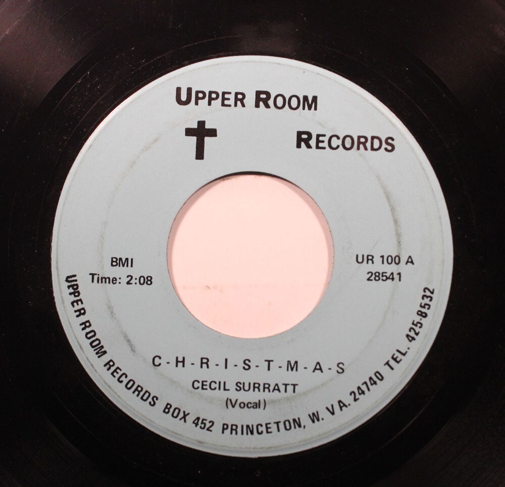 Hear! Natale Country Raro 45 Cecil Surratt - Natale / How Great Thou Art O